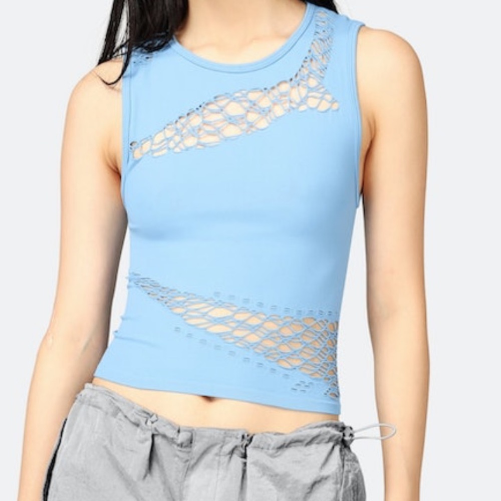 its frans….. Lattice Tank Top